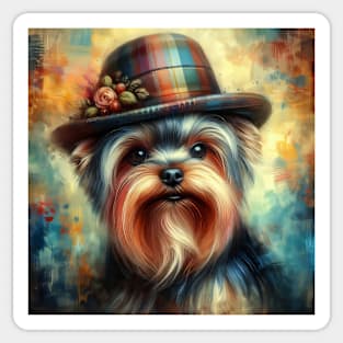 Yorkshire Terrier Splash Art Sticker